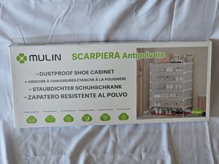 Scarpiera 5 Ripiani con Copertura Antipolvere
