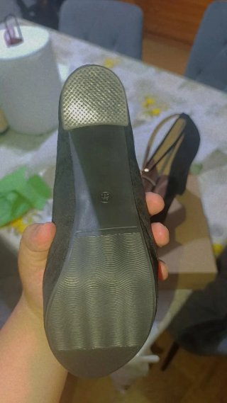 Zapatos tacón negros gamuza talla 40