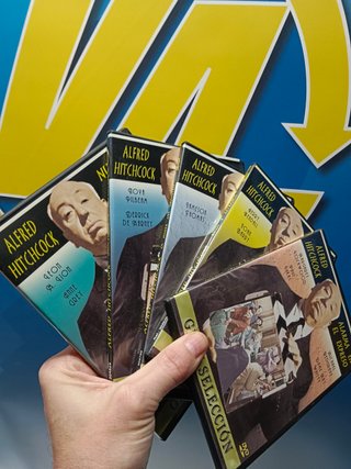 5 dvds, Alfred Hitchcock - Pack Policiaco