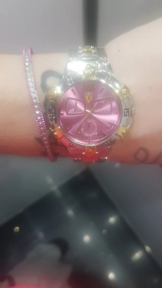 Reloj Ferrari Dorado y Rosa