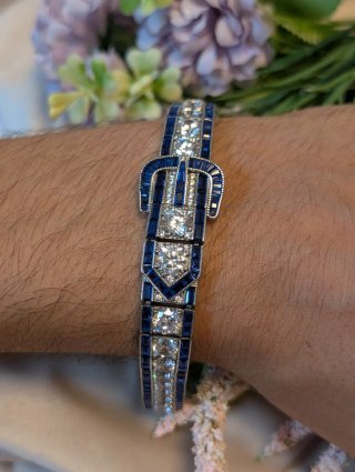 Pulsera cinturón plata
