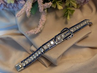 Pulsera cinturón plata