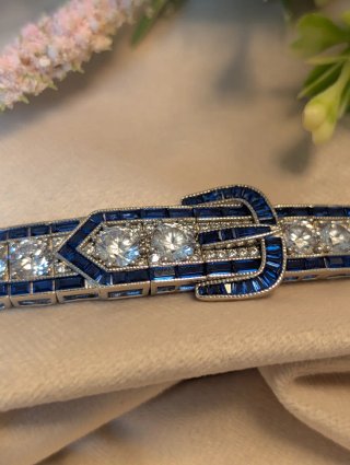 Pulsera cinturón plata