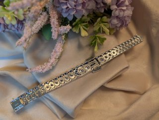 Pulsera cinturón plata