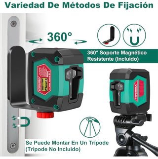 Nivel Láser HYCHIKA Autonivelante Rojo 15m