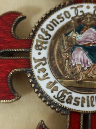 Medalla Alfonso X El Sabio Plata Antigua