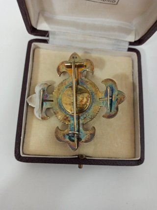 Medalla Alfonso X El Sabio Plata Antigua