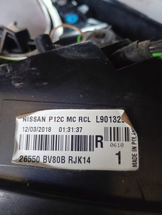 PILOTO TRASERO DERECHO Nissan Juke (F15E)(06.2010->)