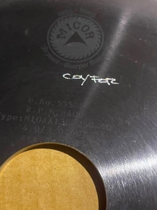 2 discos corte Mikor 250x4.0/3.0x40