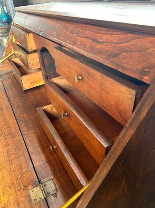 Escritorio Buró Antiguo Madera Maciza