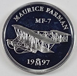 Moneda 1 Euro España Maurice Farman 1997 Plata