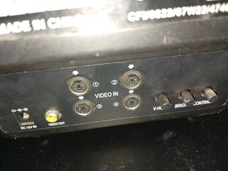 Monitor per telecamere EXTEB nero giallo