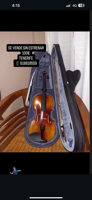 Violín 4/4 sin estrenar con accesorios