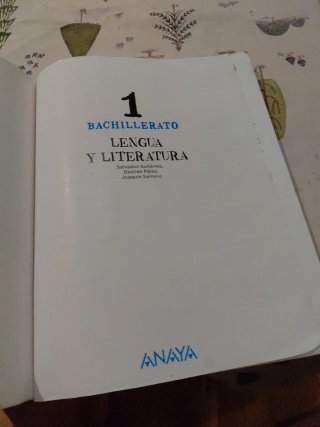 Libro Lengua y Literatura, 1 Bachillerato