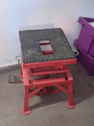 Caballete moto Rojo