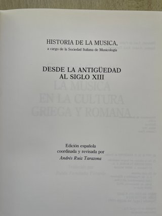 Libros 6 tomos de Historia de la Música