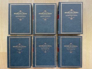 Libros 6 tomos de Historia de la Música