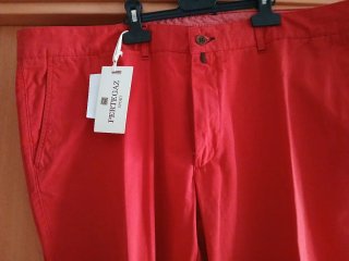 Pantalón de vestir naranja hombre
