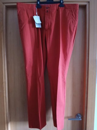 Pantalón de vestir naranja hombre