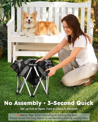 PECUTE cama Perros elevada L 81x75x20cm 60kg