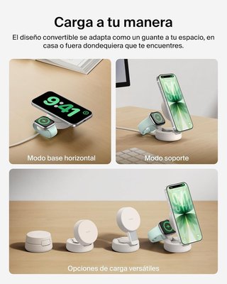 BELKIN UltraCharge Pro Cargador Qi2 25W MagSafe
