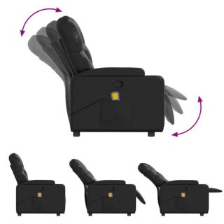 Sillón masaje reclinable cuero sintético
