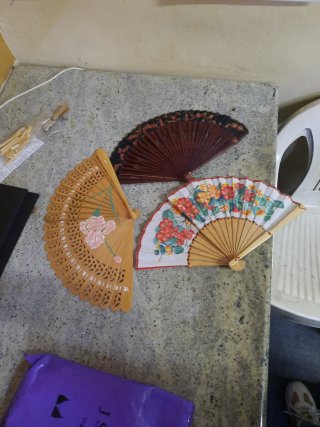 3 ventagli da collezione