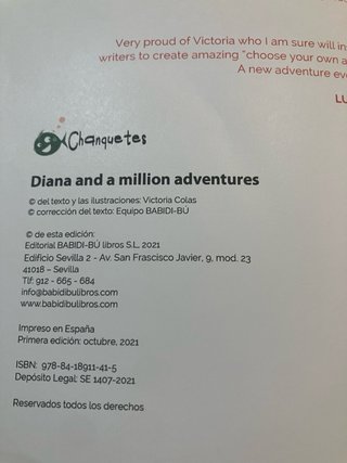 LIBRO DE DIANA AND A MILLION ADVENTURES
