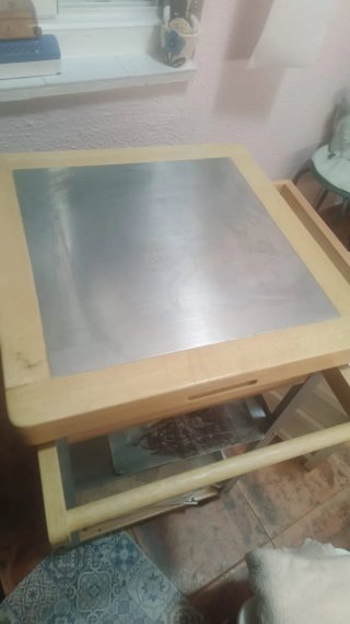 Mesa Auxiliar Cocina Cristal y Madera. En Gavà