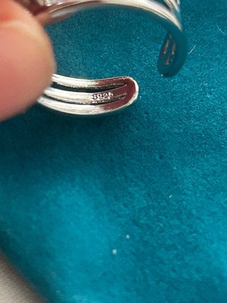 Anello Argento 925 Luna Stelle Regolabile