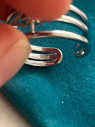 Anello Argento 925 Luna Stelle Regolabile