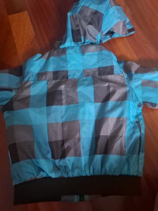 Chaqueta chubasquero niño cuadros