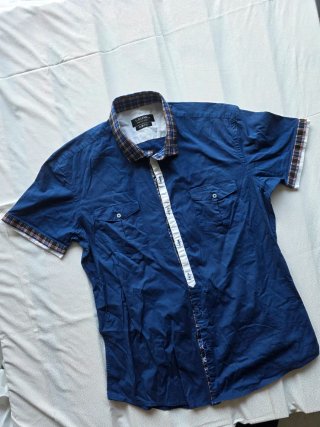 Camicia Uomo LIKAS Slim Fit Blu XL