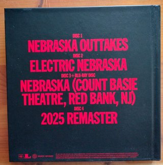 Bruce Springsteen Nebraska 4 CD + Bluray
