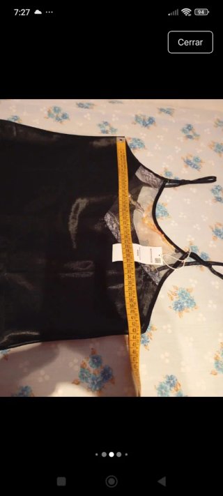 Camisón lencero negro talla M