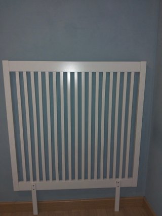 Cabecero blanco madera 90 cm.
