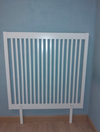 Cabecero blanco madera 90 cm.