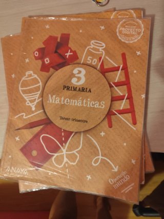 Libros 3 primaria  matemáticas Anaya