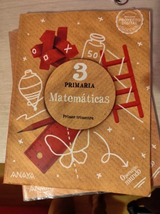 Libros 3 primaria  matemáticas Anaya