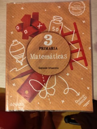 Libros 3 primaria  matemáticas Anaya