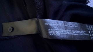 Blusa Zara Negra Asimétrica Premium Denim