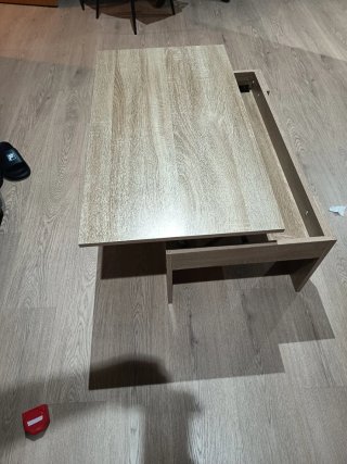 Mesa de centro de madera para salón Elevable 90x50