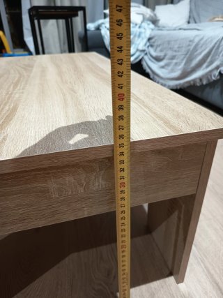 Mesa de centro de madera para salón Elevable 90x50