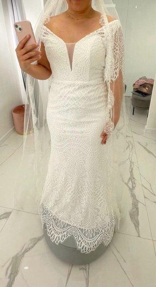 Vestido de Novia Blanco Encaje