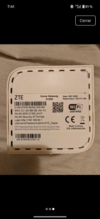 Router ZTE Z1200 Home Gateway