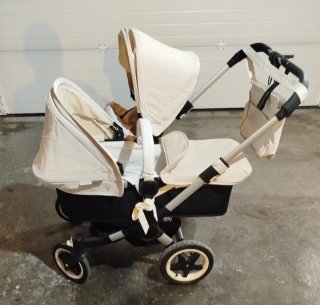Cochecito Gemelar Bugaboo Donkey marfil