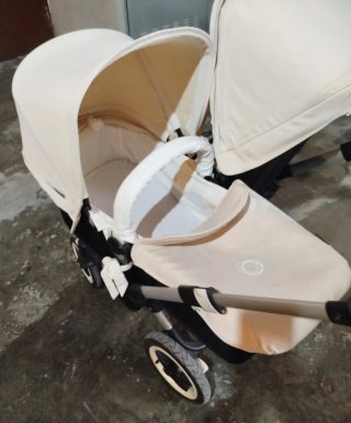Cochecito Gemelar Bugaboo Donkey marfil