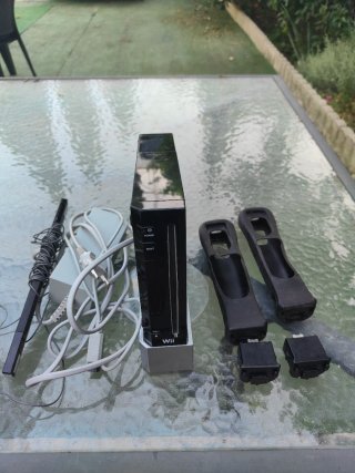 Nintendo Wii Negra Completa