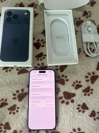 iPhone 17 Pro Max 256GB Azul Marino Caja y Factura