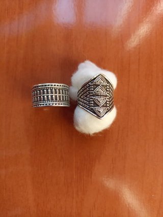 Anillos vintage plateados